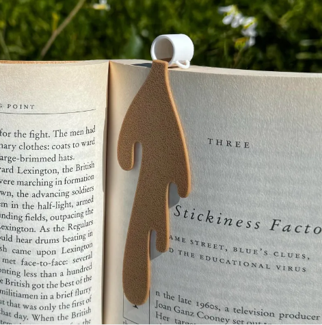 Coffee Bookmark – Cute Resin Gift for Book & Coffee Lovers